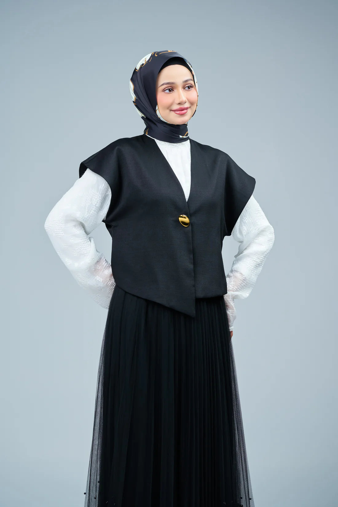 HoodX Curve Printed in Obsidian Lux