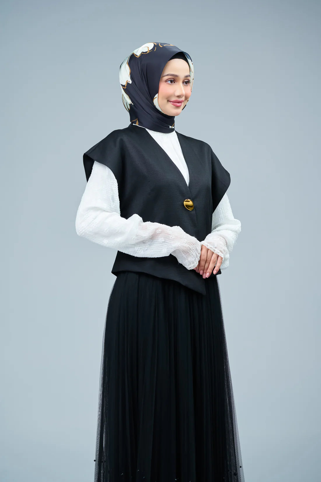 HoodX Curve Printed in Obsidian Lux