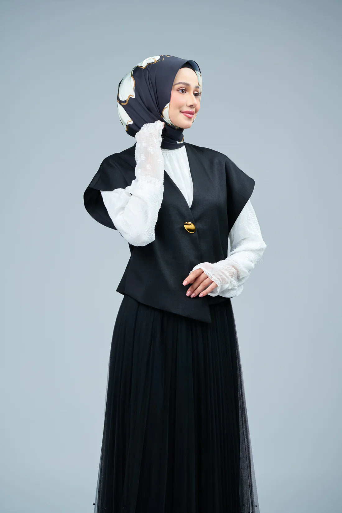 HoodX Curve Printed in Obsidian Lux