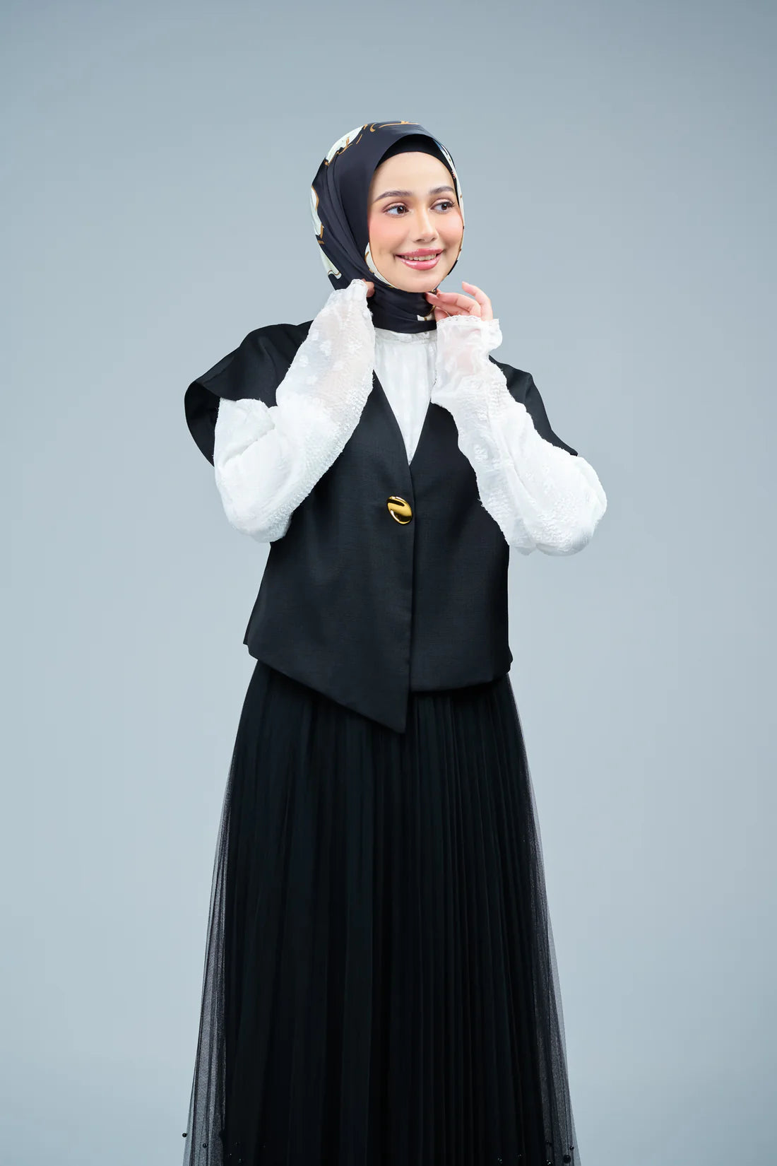 HoodX Curve Printed in Obsidian Lux