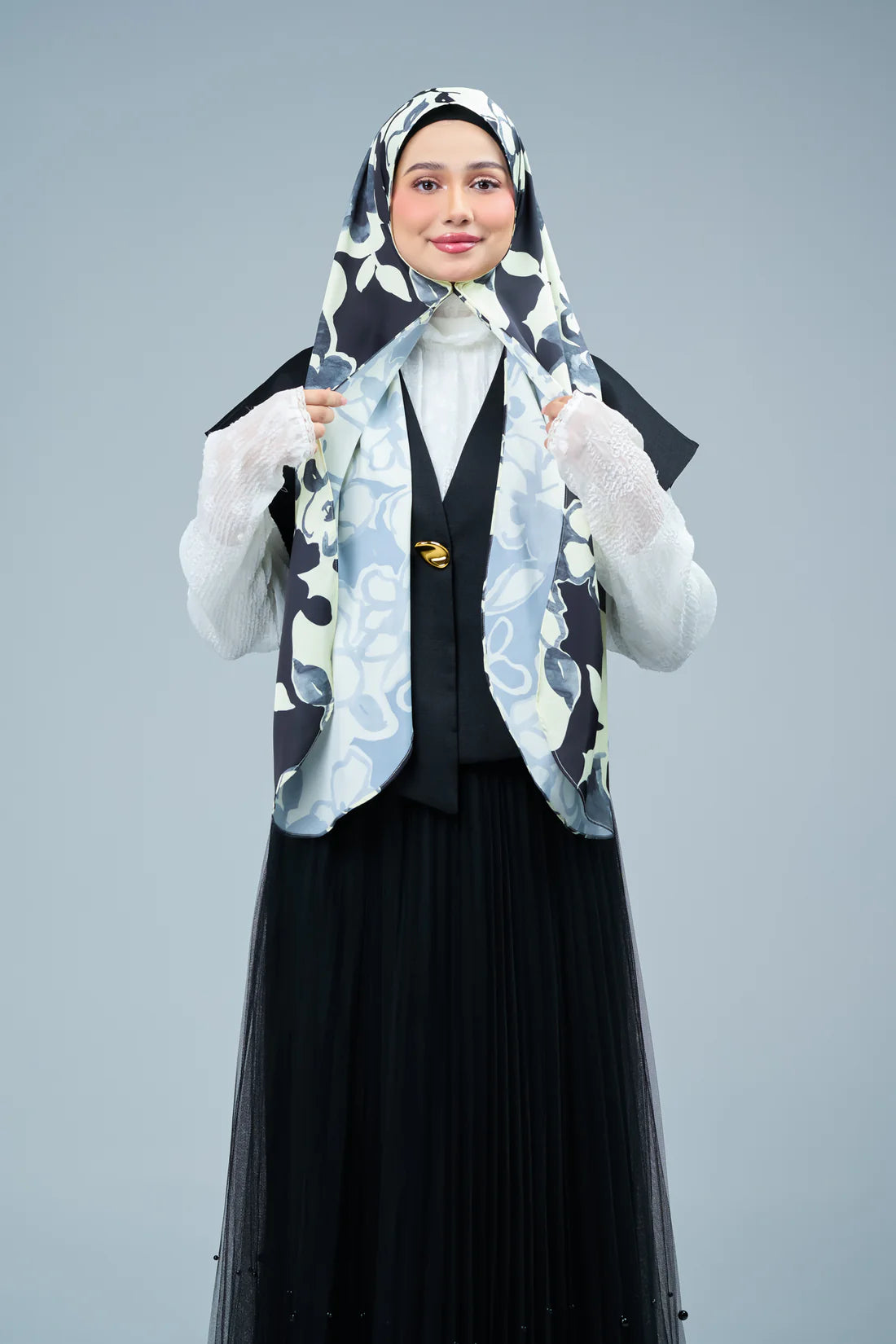 HoodX Curve Printed in Misty Petal