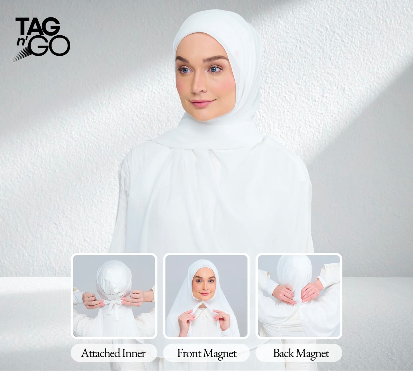 3IN1 Instant Faith Tag n' Go in Bridal White