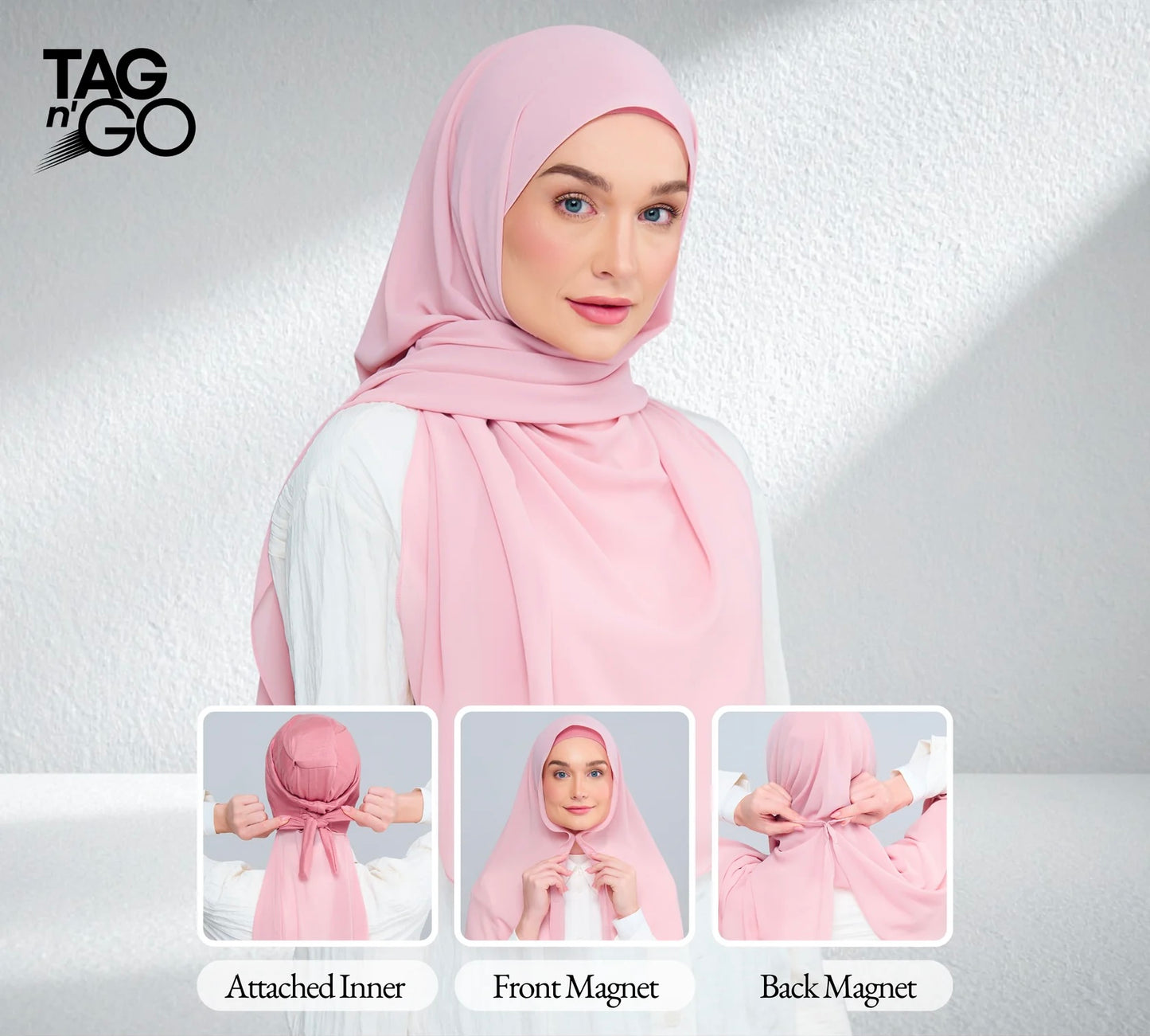 3IN1 Instant Faith Tag n' Go in Dusty Pink