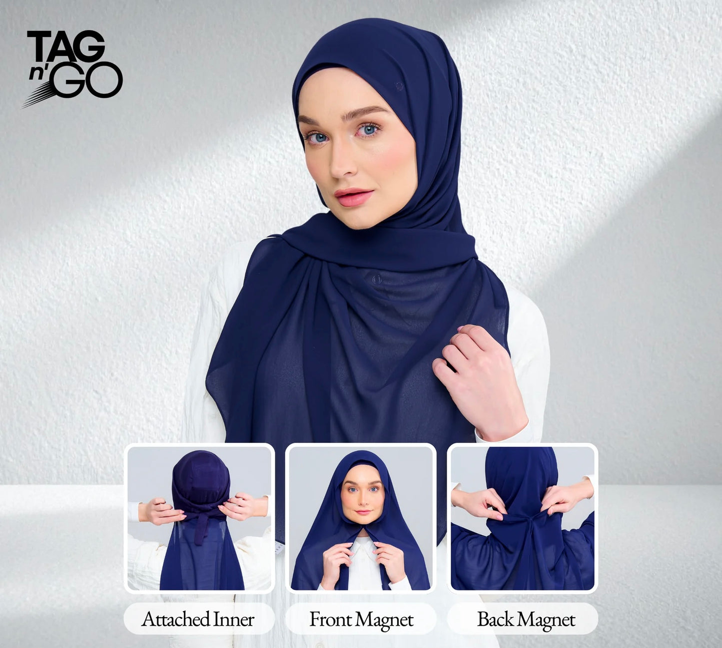 3IN1 Instant Faith Tag n' Go in Navy Blue