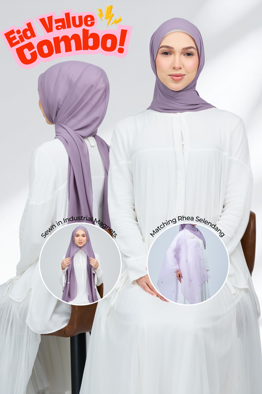 HX Curve x Rhea Selendang in Dusty Orchid