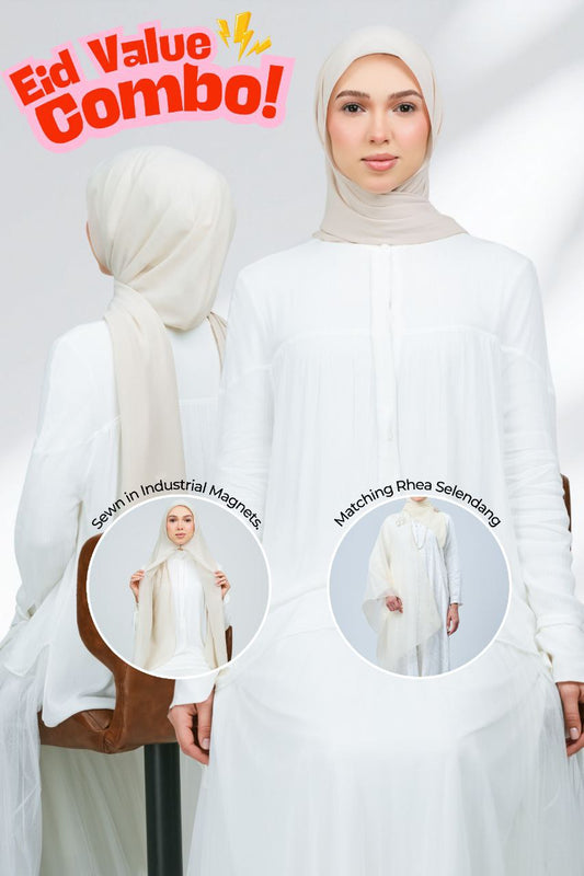 HX Curve x Rhea Selendang in Linen