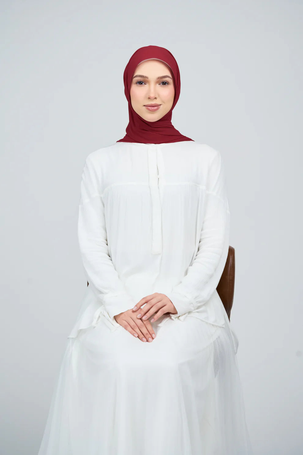 [★New] HoodX Curve [Pearl Chiffon] in Rouge
