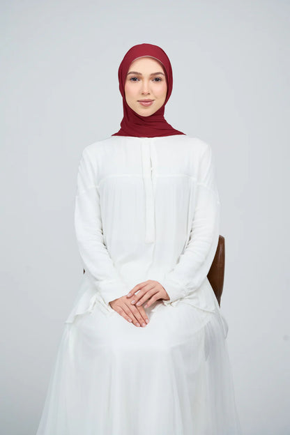 [★New] HoodX Curve [Pearl Chiffon] in Rouge