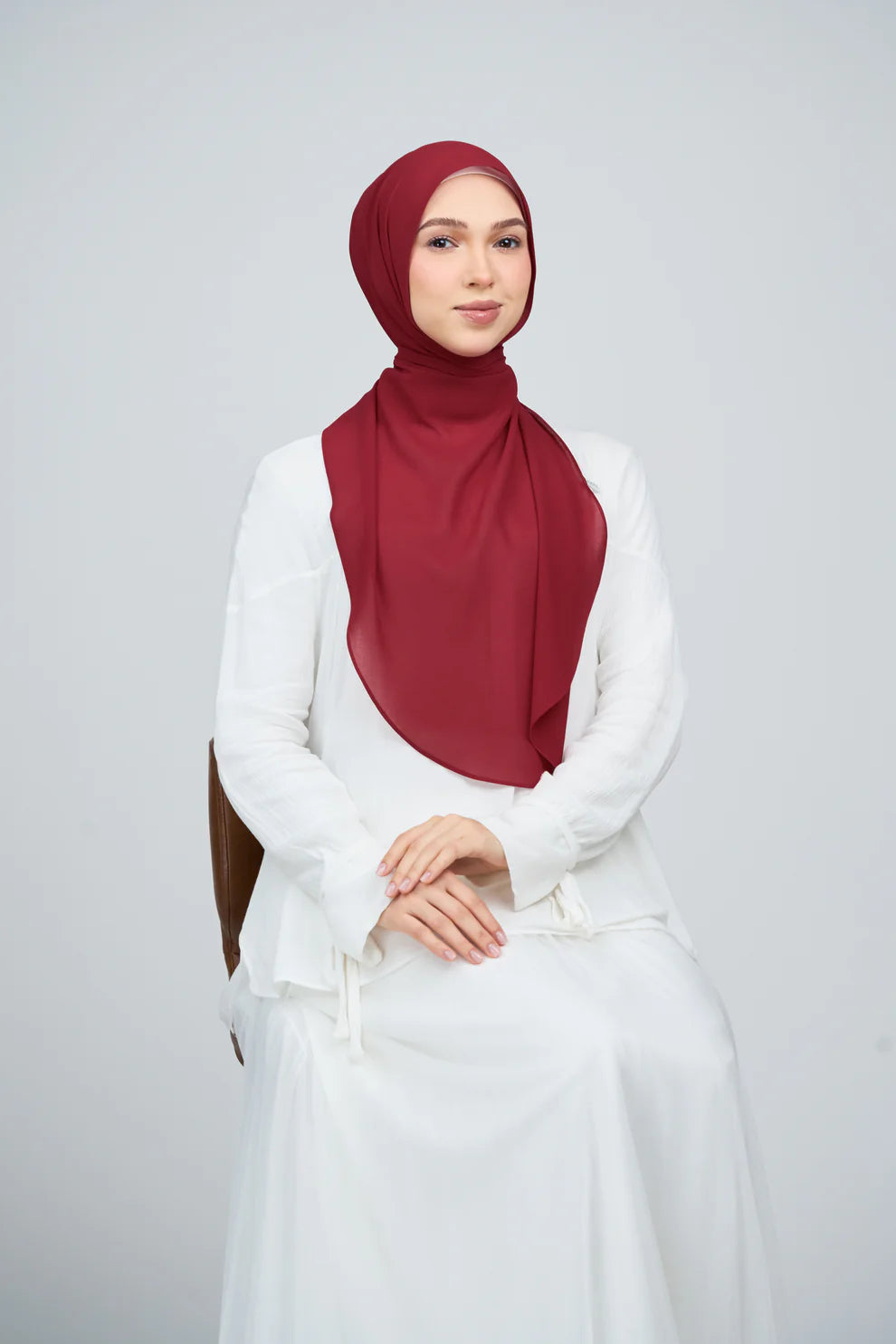 [★New] HoodX Curve [Pearl Chiffon] in Rouge