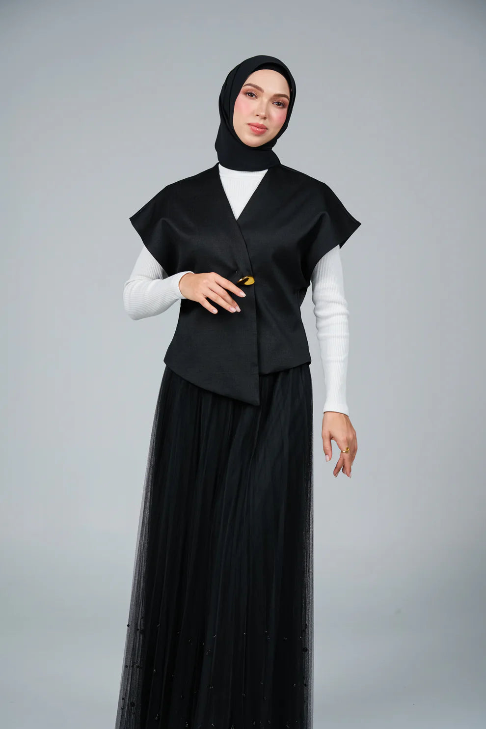 FlowX V3 [Pearl Chiffon] in Black