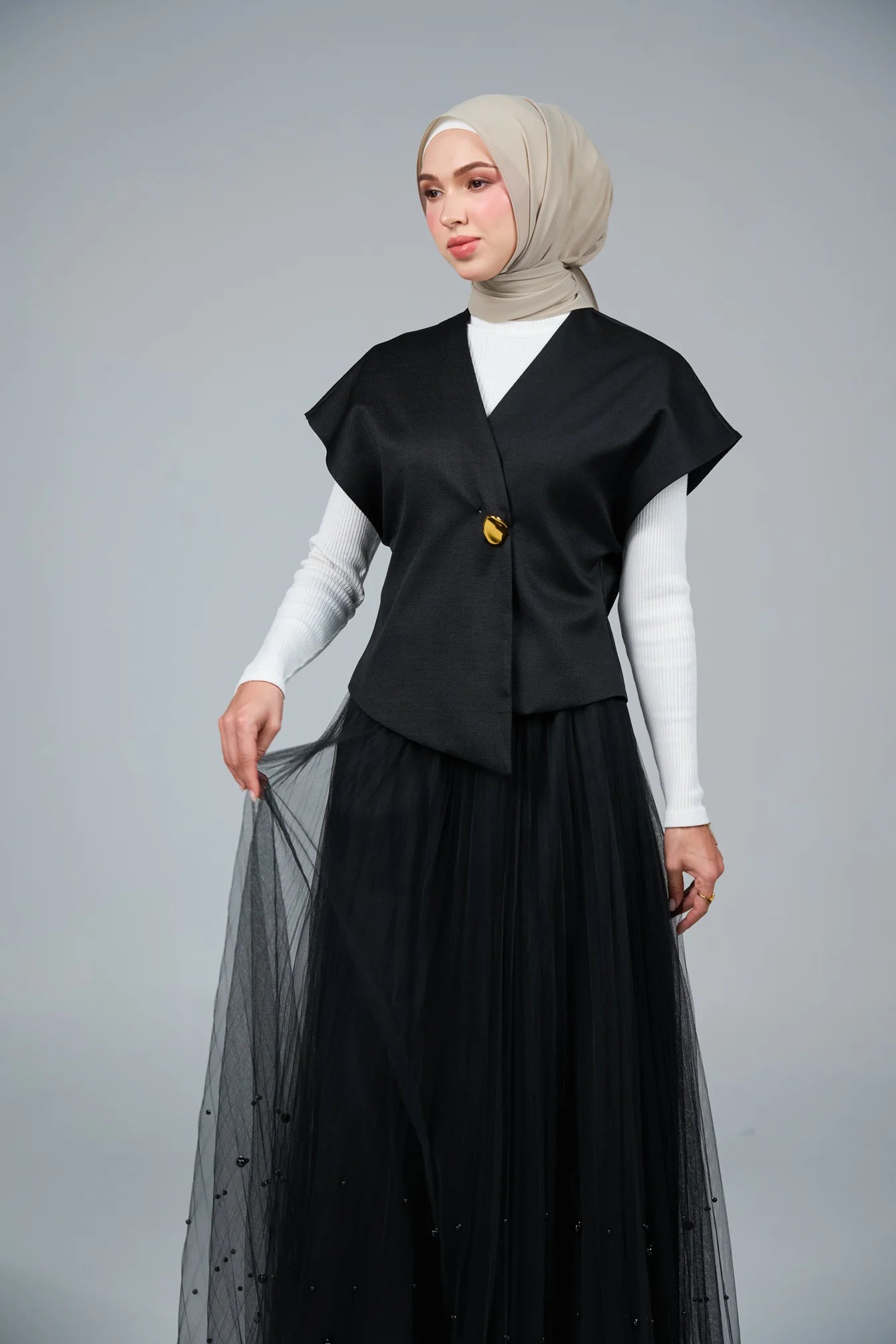 FlowX V3 [Pearl Chiffon] in Deep Linen