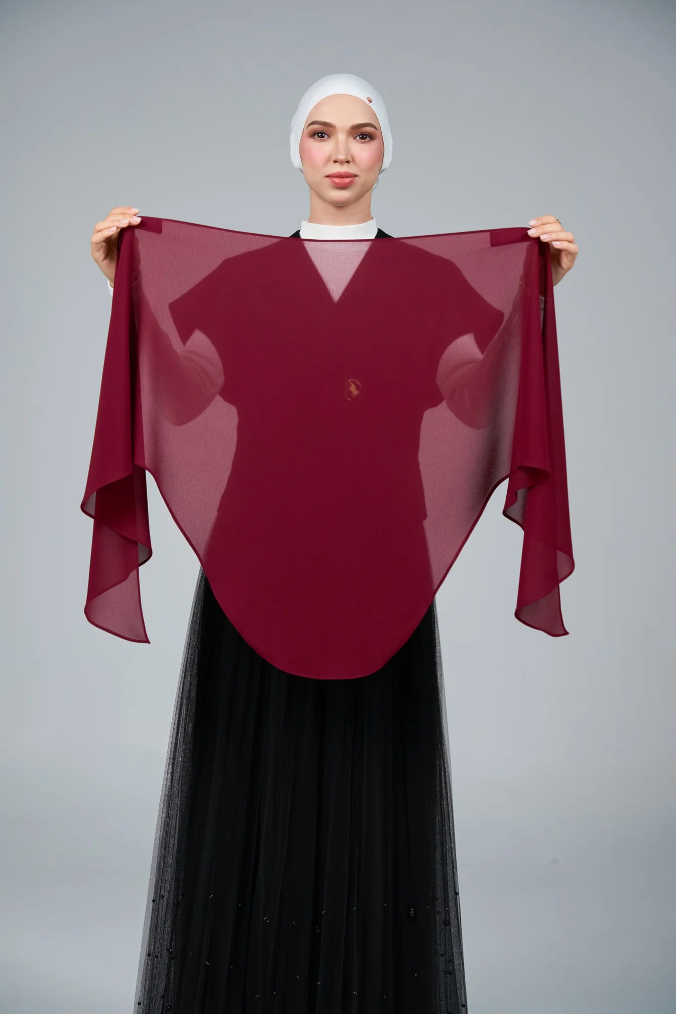 FlowX V3 [Pearl Chiffon] in Deep Rouge