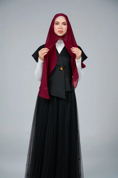 FlowX V3 [Pearl Chiffon] in Deep Rouge