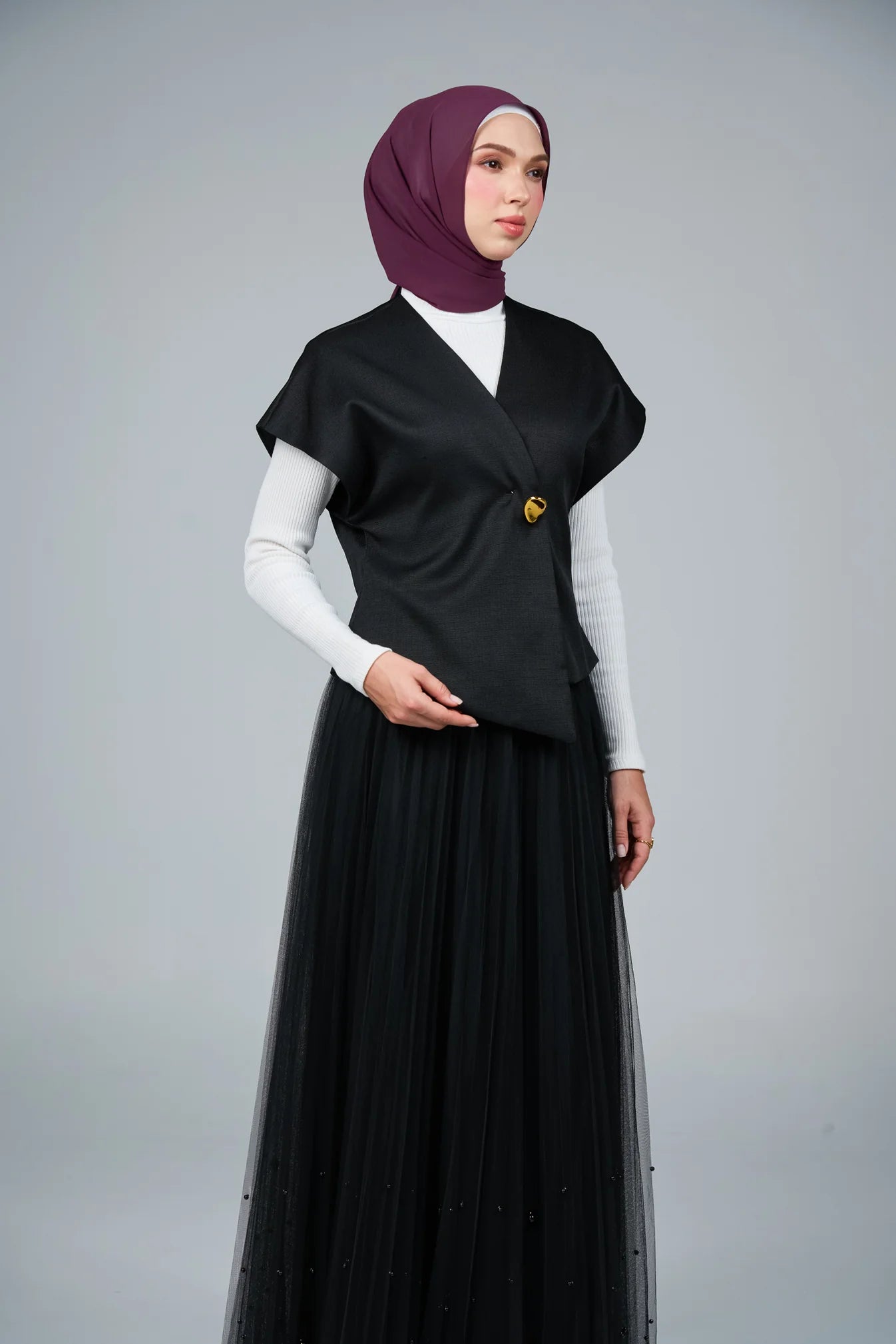 FlowX V3 [Pearl Chiffon] in Deep Burgundy