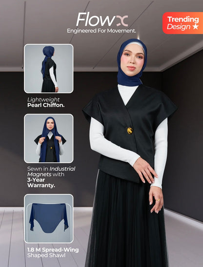 FlowX V3 [Pearl Chiffon] in Navy
