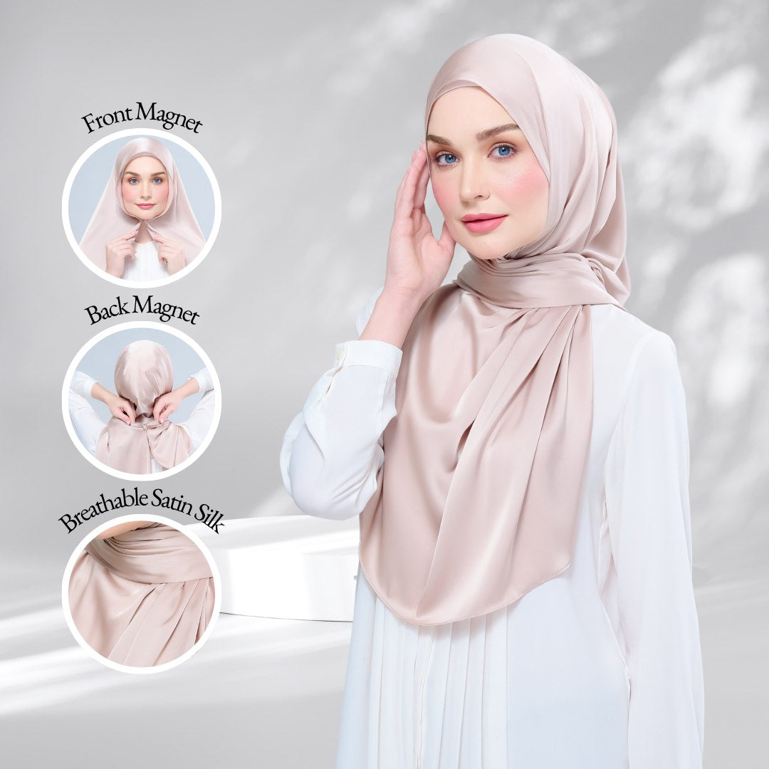 Instant Tag & Go | Satin Silk in Linen Taupe B2