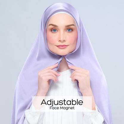 Instant Tag n' Go Shawl | Satin Silk in Lavender Blush