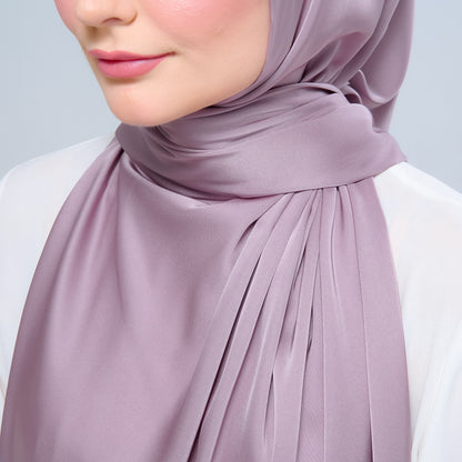 Instant Tag n' Go Shawl | Satin Silk in Thistle