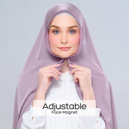 Instant Tag n' Go Shawl | Satin Silk in Thistle