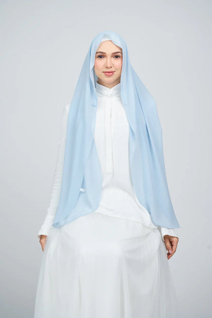[★New] HoodX Curve [Pearl Chiffon] in Ice Blue
