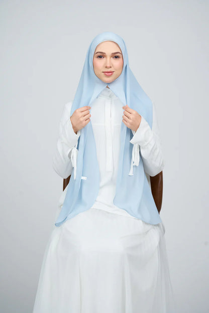 [★New] HoodX Curve [Pearl Chiffon] in Ice Blue