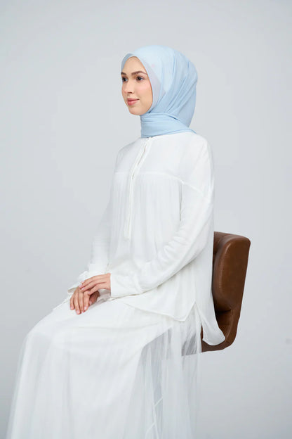 [★New] HoodX Curve [Pearl Chiffon] in Ice Blue