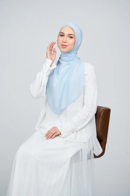 [★New] HoodX Curve [Pearl Chiffon] in Ice Blue