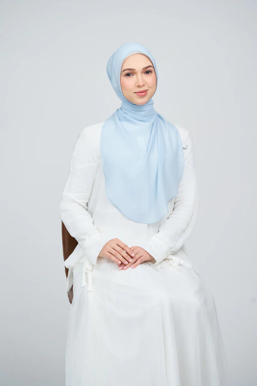 [★New] HoodX Curve [Pearl Chiffon] in Ice Blue