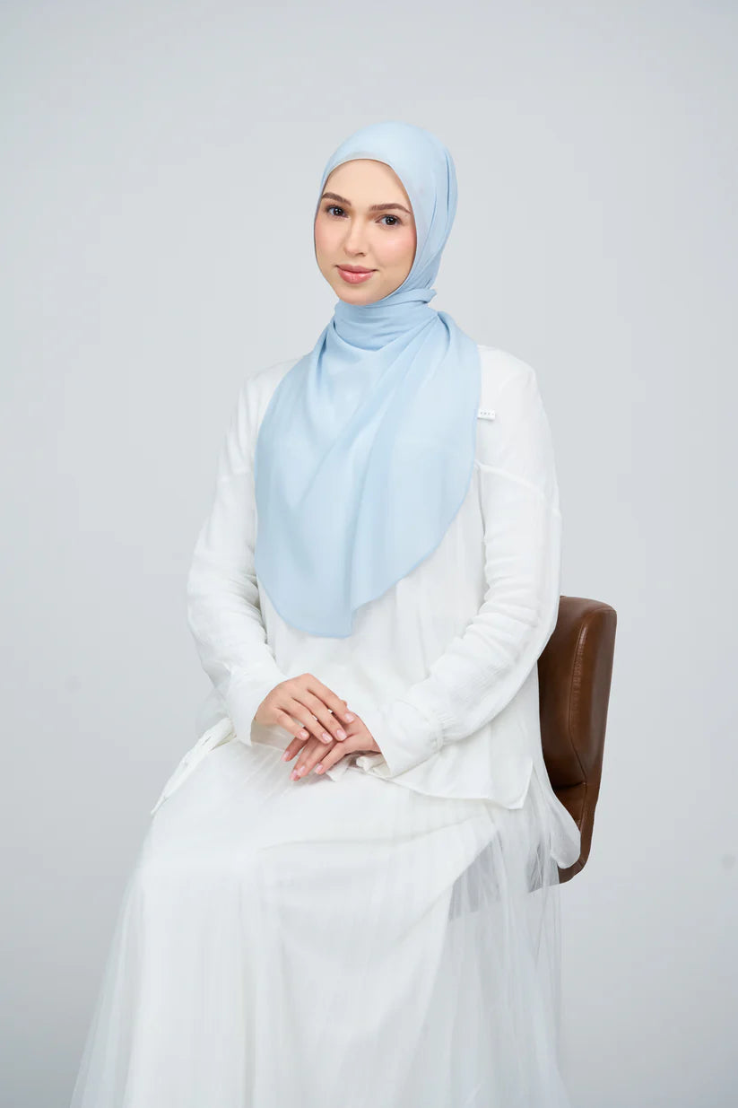 [★New] HoodX Curve [Pearl Chiffon] in Ice Blue