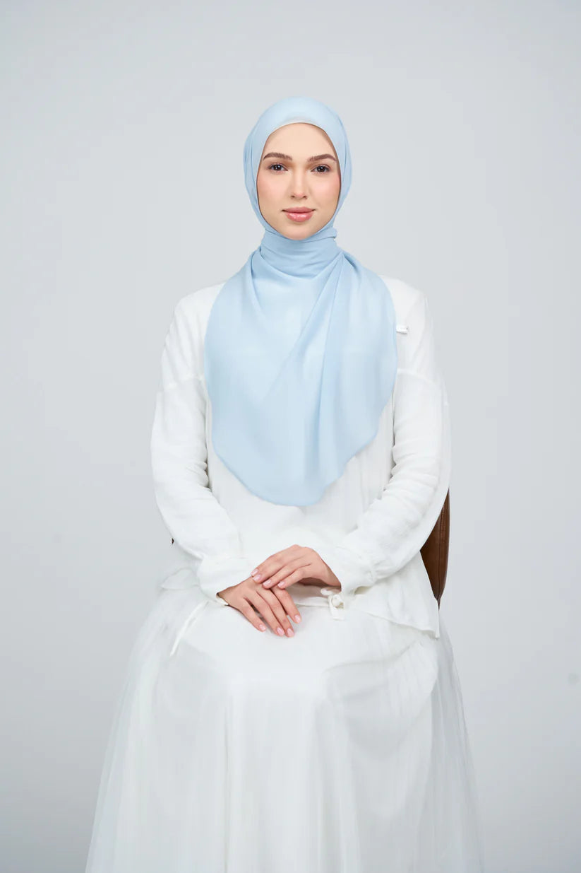 [★New] HoodX Curve [Pearl Chiffon] in Ice Blue