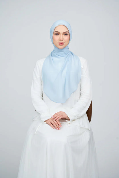 [★New] HoodX Curve [Pearl Chiffon] in Ice Blue