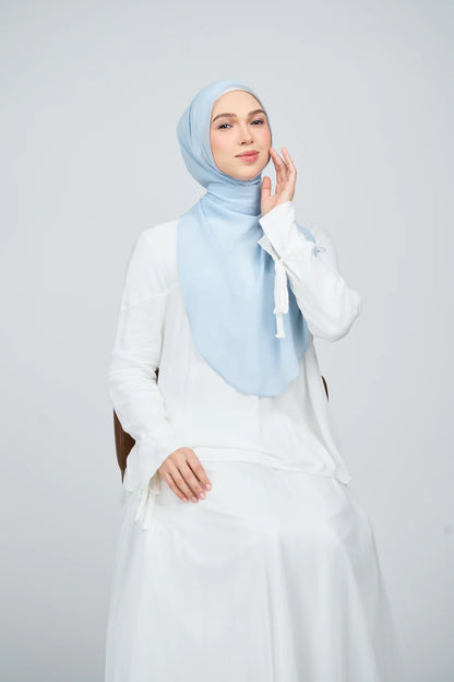 [★New] HoodX Curve [Pearl Chiffon] in Ice Blue