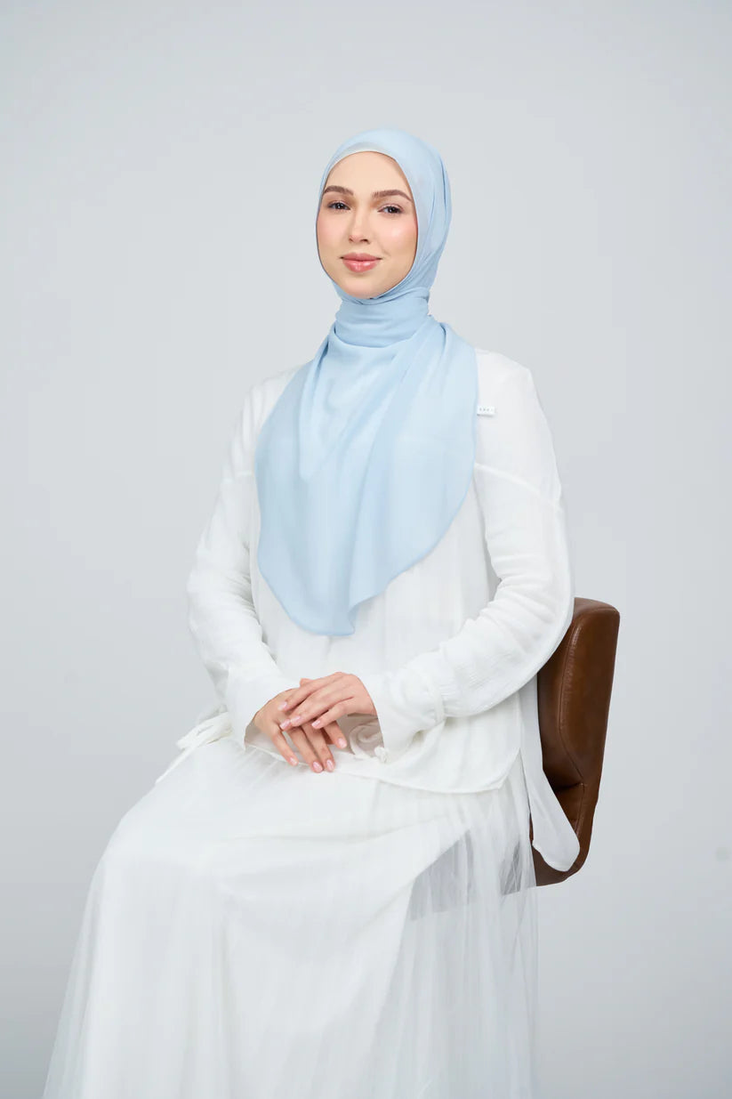 [★New] HoodX Curve [Pearl Chiffon] in Ice Blue