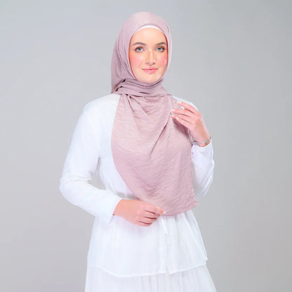 Instant Tag n' Go Shawl | Textured Silk in Soft Pink