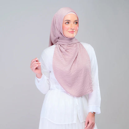 Instant Tag n' Go Shawl | Textured Silk in Soft Pink