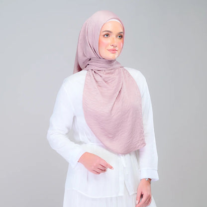 Instant Tag n' Go Shawl | Textured Silk in Soft Pink