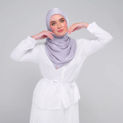 Raia Shawl | Ironless Shimmer in Platinum