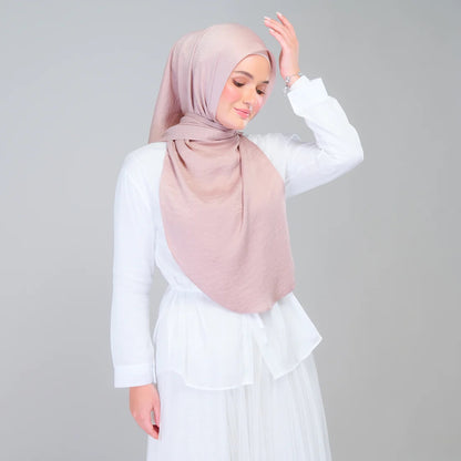 Instant Tag n' Go Shawl | Textured Silk in Nude Rose