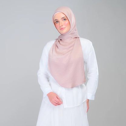 Instant Tag n' Go Shawl | Textured Silk in Nude Rose