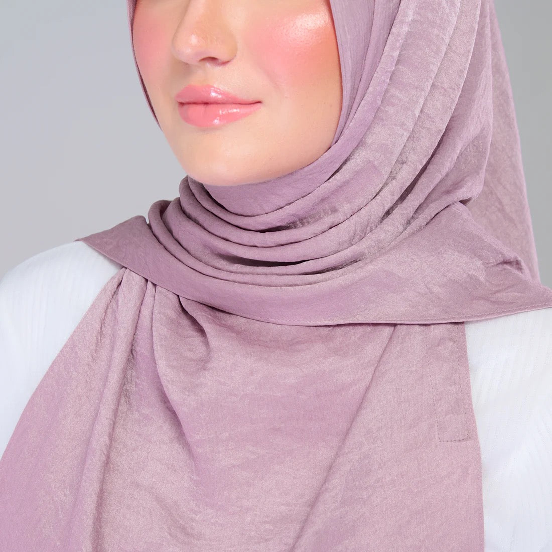 Instant Tag n' Go Shawl | Textured Silk in Deep Rose