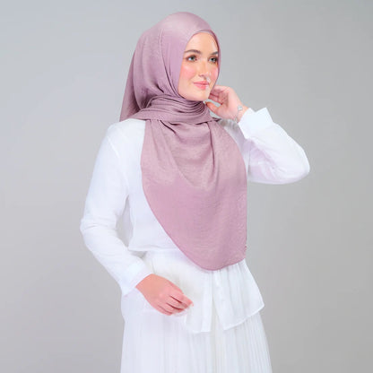 Instant Tag n' Go Shawl | Textured Silk in Deep Rose