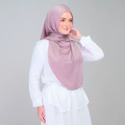 Instant Tag n' Go Shawl | Textured Silk in Deep Rose