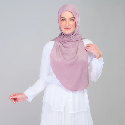 Instant Tag n' Go Shawl | Textured Silk in Deep Rose