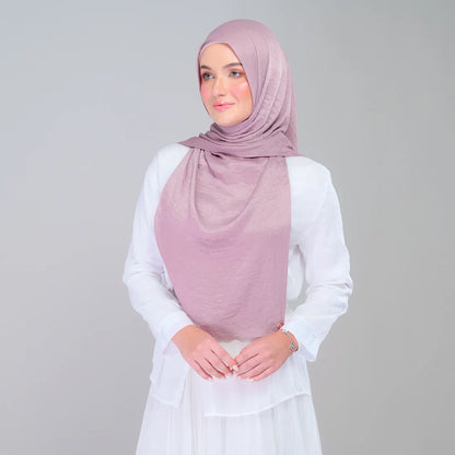 Instant Tag n' Go Shawl | Textured Silk in Deep Rose