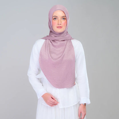 Instant Tag n' Go Shawl | Textured Silk in Deep Rose
