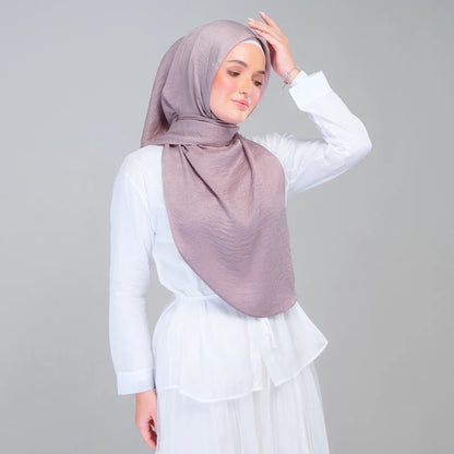 Instant Tag n' Go Shawl | Textured Silk in Ash Taupe