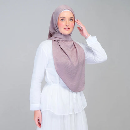 Instant Tag n' Go Shawl | Textured Silk in Ash Taupe