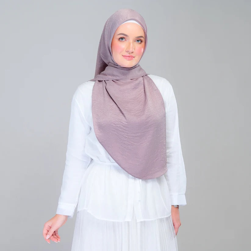 Instant Tag n' Go Shawl | Textured Silk in Ash Taupe