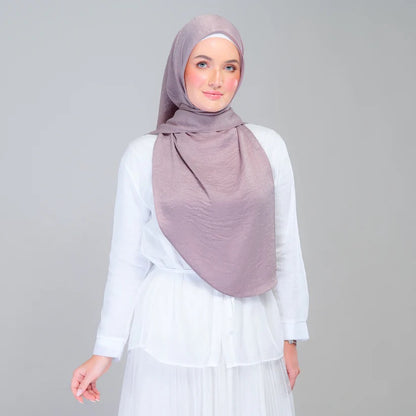 Instant Tag n' Go Shawl | Textured Silk in Ash Taupe