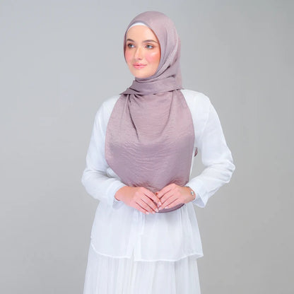 Instant Tag n' Go Shawl | Textured Silk in Ash Taupe